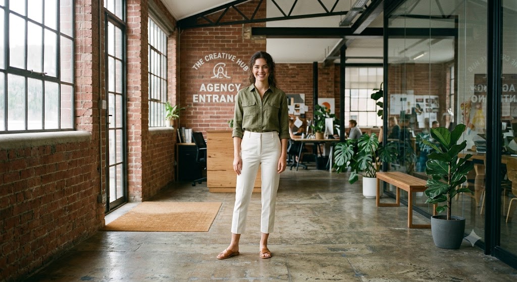 Linen Utility Shirt and Tailored Cropped Pants